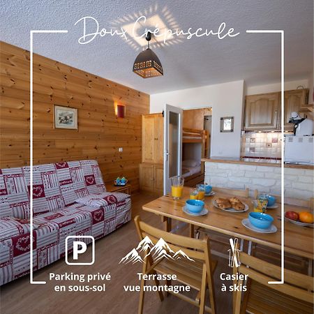 Doux Crepuscule - Au Bord Des Pistes - Parking Apartamento Enchastrayes Exterior foto