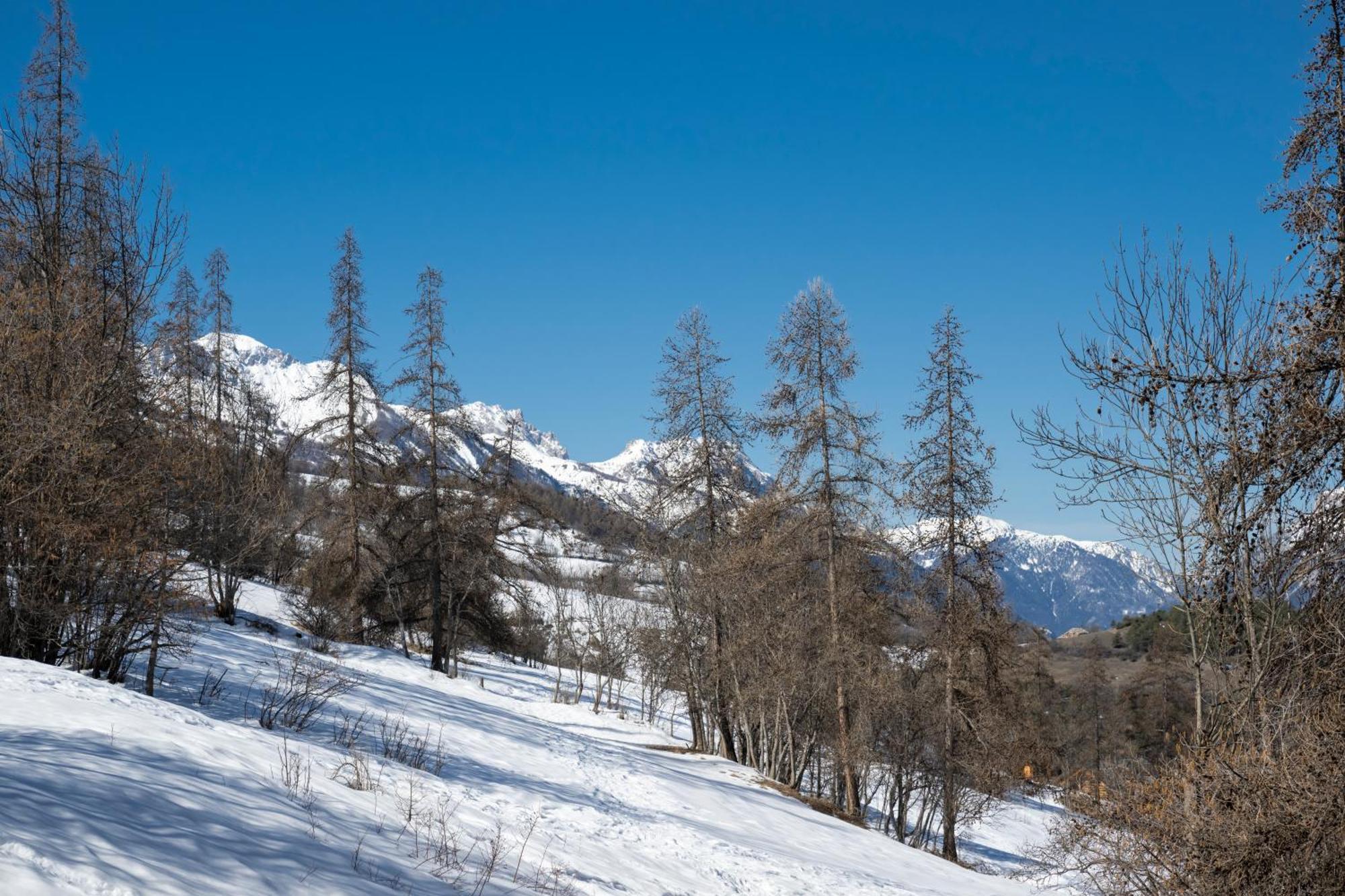 Doux Crepuscule - Au Bord Des Pistes - Parking Apartamento Enchastrayes Exterior foto