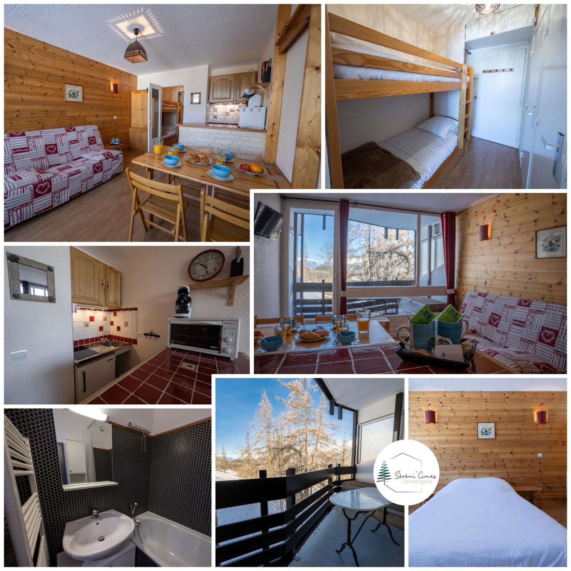 Doux Crepuscule - Au Bord Des Pistes - Parking Apartamento Enchastrayes Exterior foto
